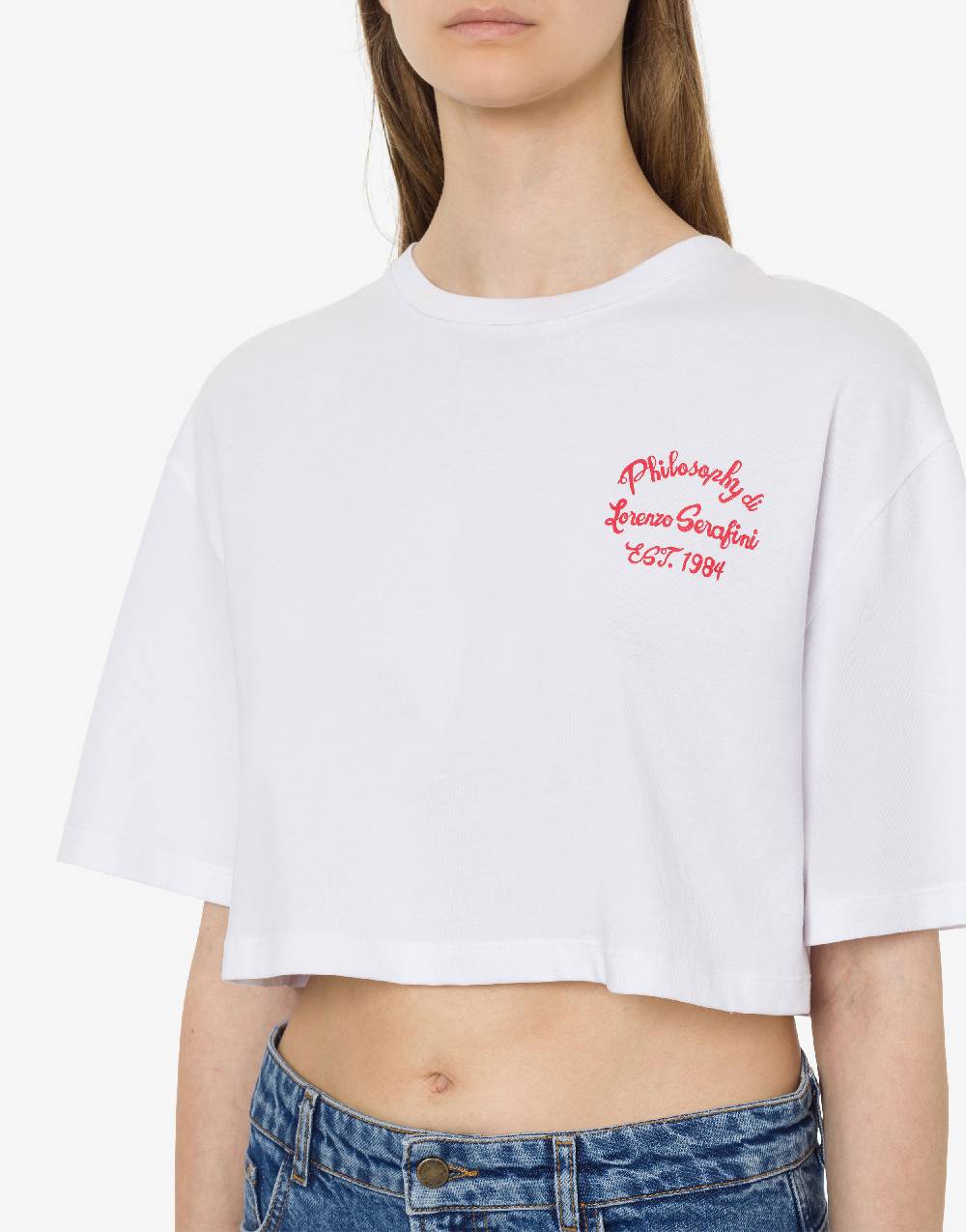 Philosophy Di Lorenzo Serafini T-shirt cropped con stampa logo Bestseller