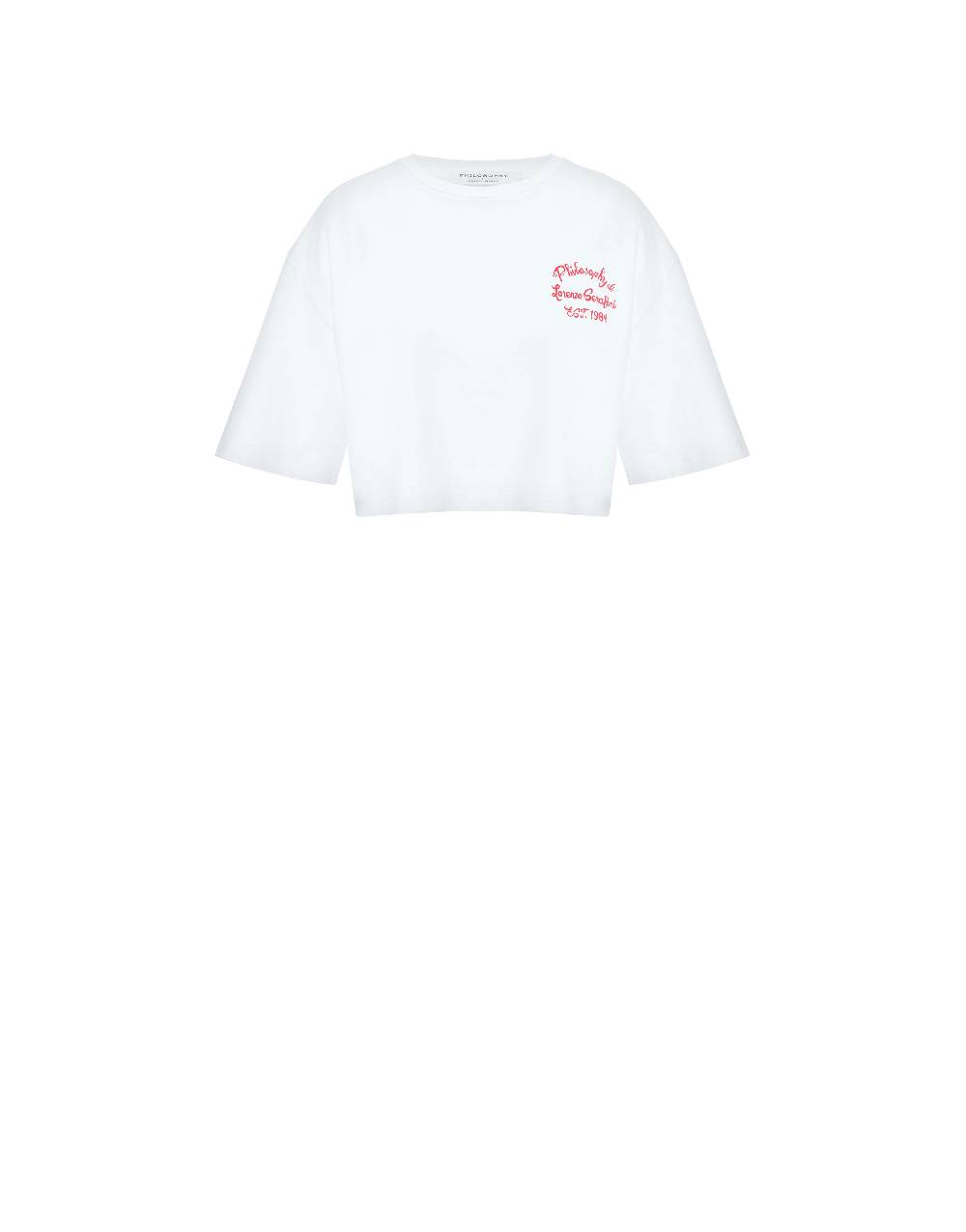 Philosophy Di Lorenzo Serafini T-shirt cropped con stampa logo Bestseller
