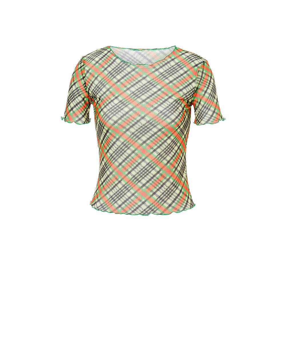 Philosophy Di Lorenzo Serafini T-shirt beachwear in tulle Check Offerte stagionali