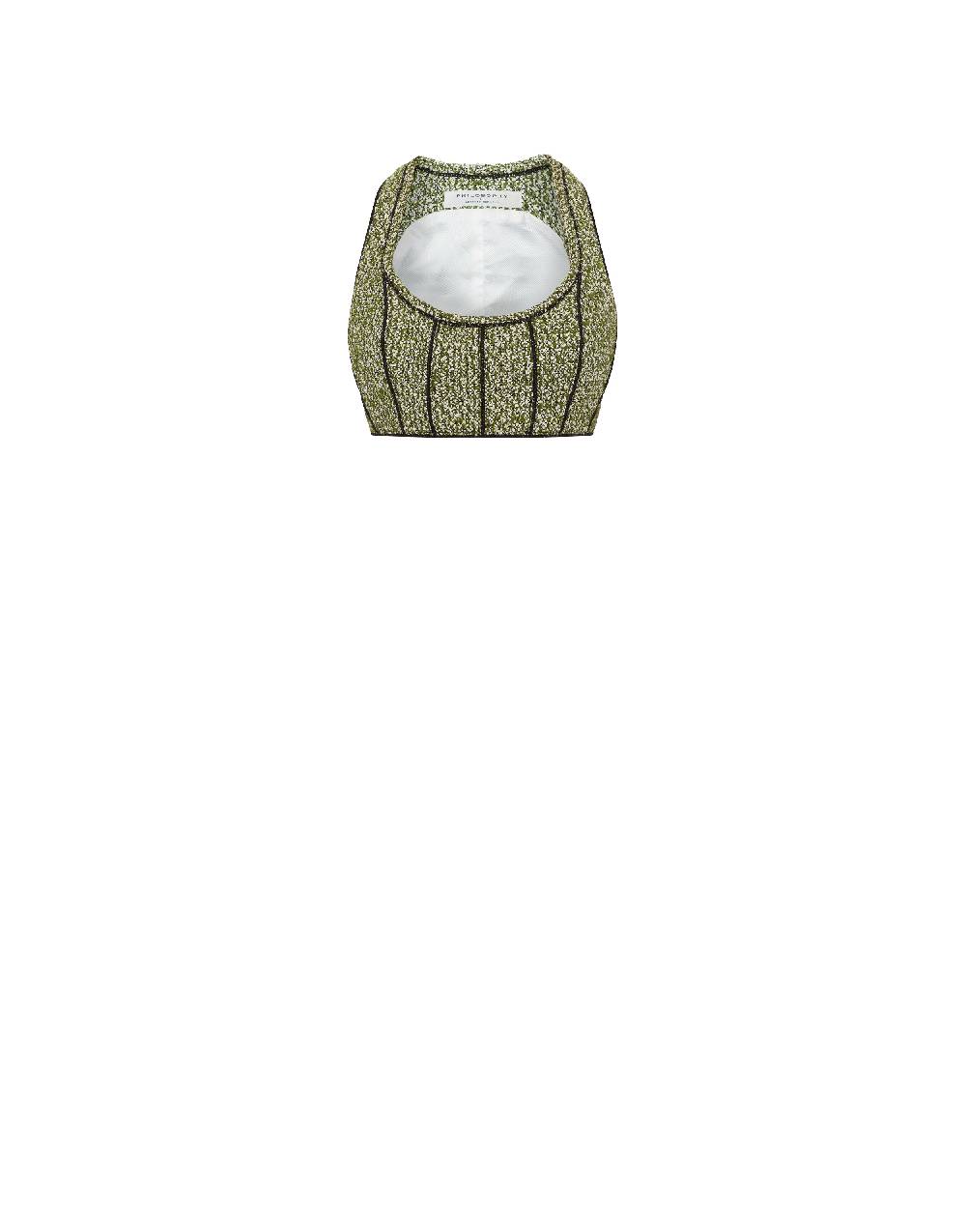 Philosophy Di Lorenzo Serafini Micro top in stuoia bouclé Liquidazione