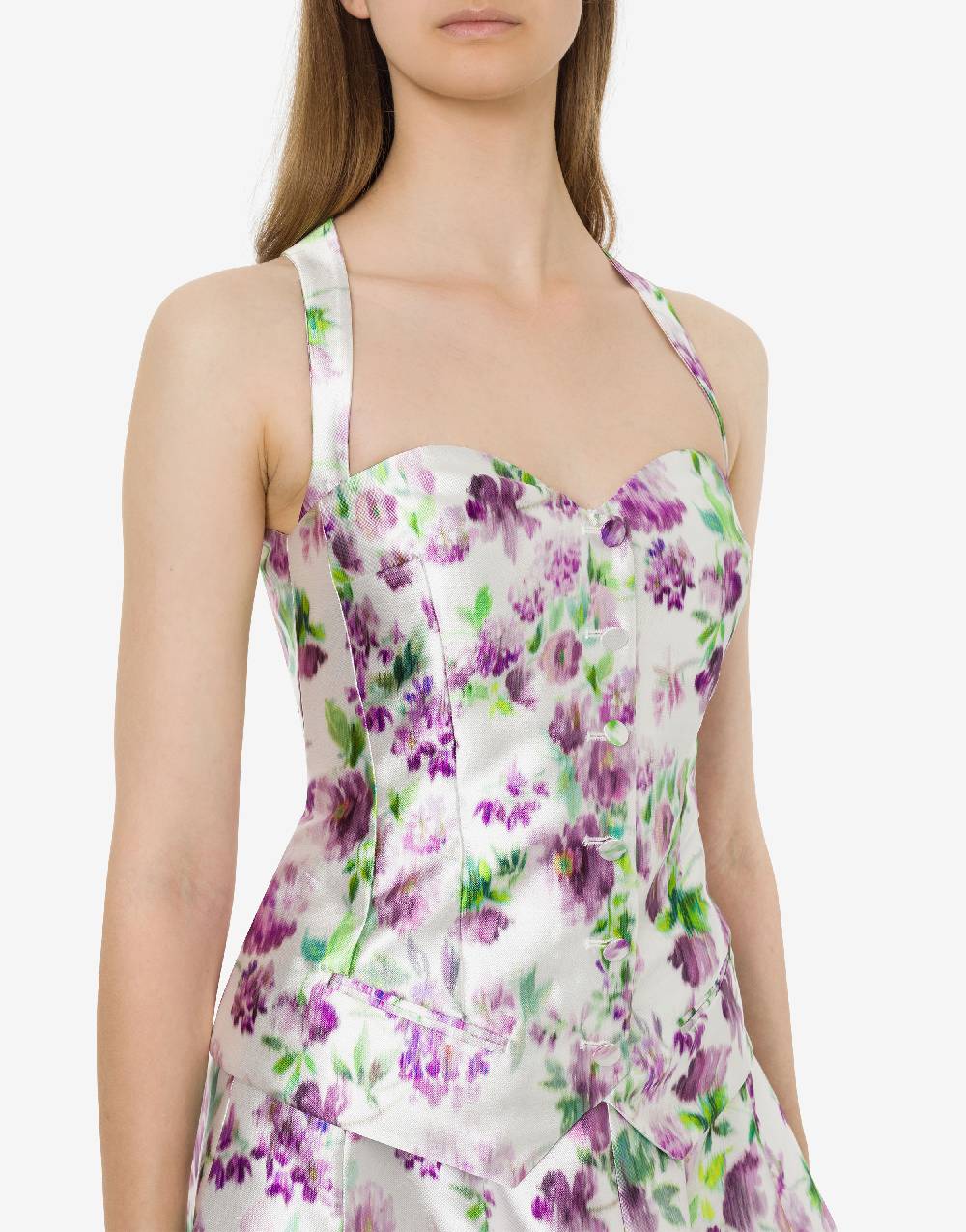 Philosophy Di Lorenzo Serafini Top in radzmir con stampa fiori Offerte giornaliere