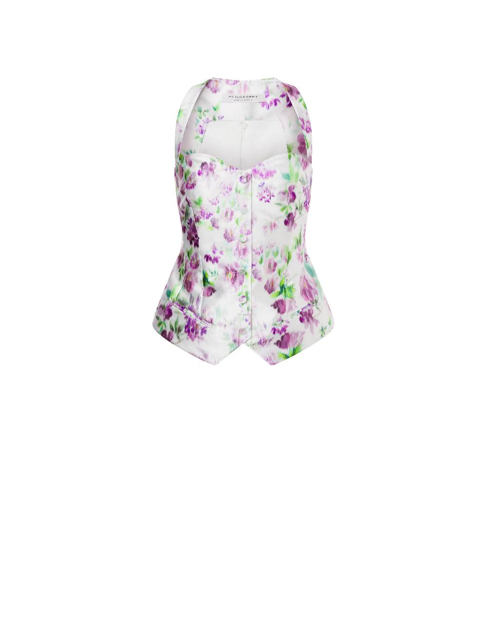 Philosophy Di Lorenzo Serafini Top in radzmir con stampa fiori Offerte giornaliere