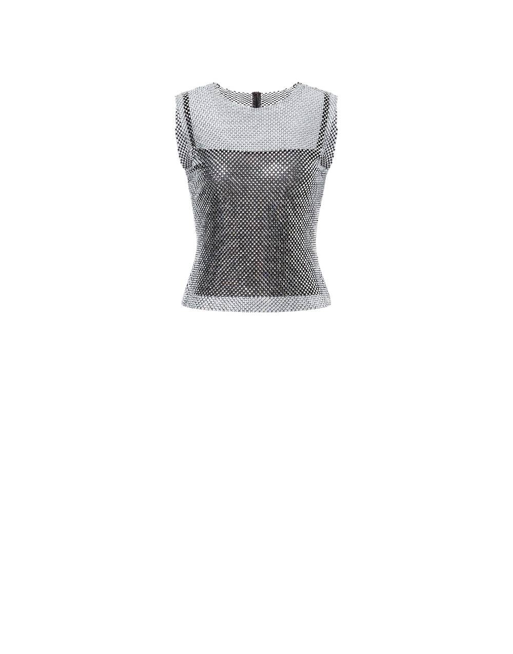 Philosophy Di Lorenzo Serafini Crop top in rete con strass Offerte speciali