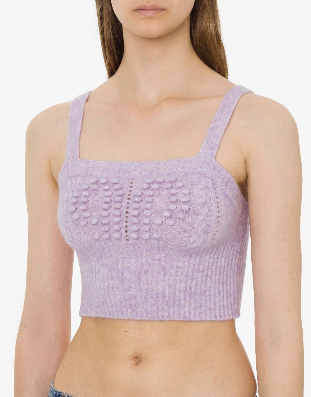 Philosophy Di Lorenzo Serafini Crop top in baby alpaca e lana Doppia P Enormi risparmi