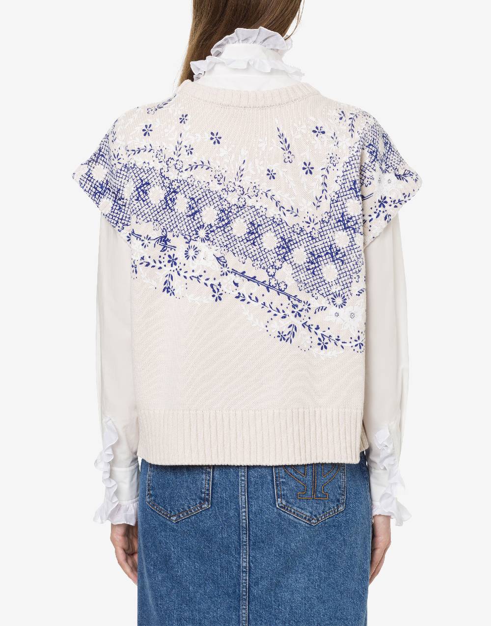Philosophy Di Lorenzo Serafini Top in maglia con stampa Sconti VIP