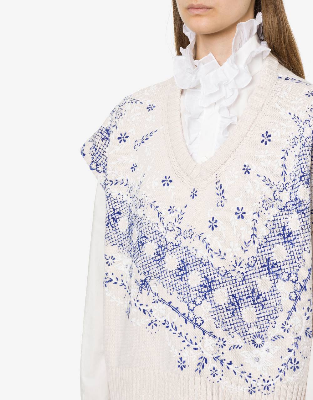 Philosophy Di Lorenzo Serafini Top in maglia con stampa Sconti VIP