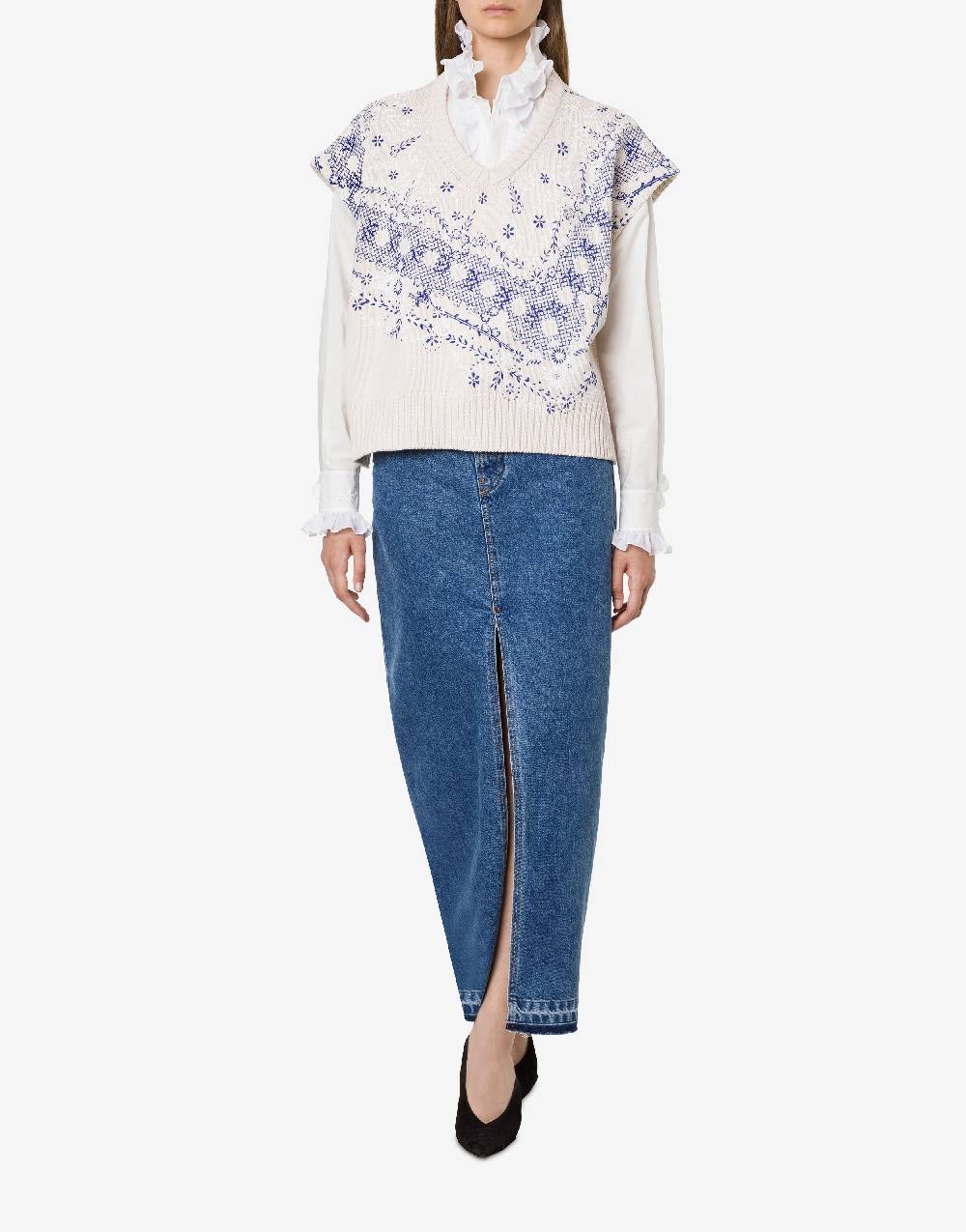 Philosophy Di Lorenzo Serafini Top in maglia con stampa Sconti VIP