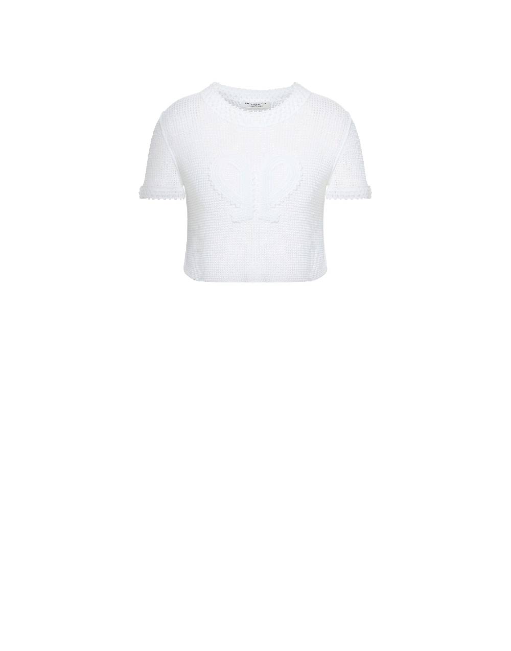 Philosophy Di Lorenzo Serafini Maglia crop in rete stretch Doppia P Super Saving Price