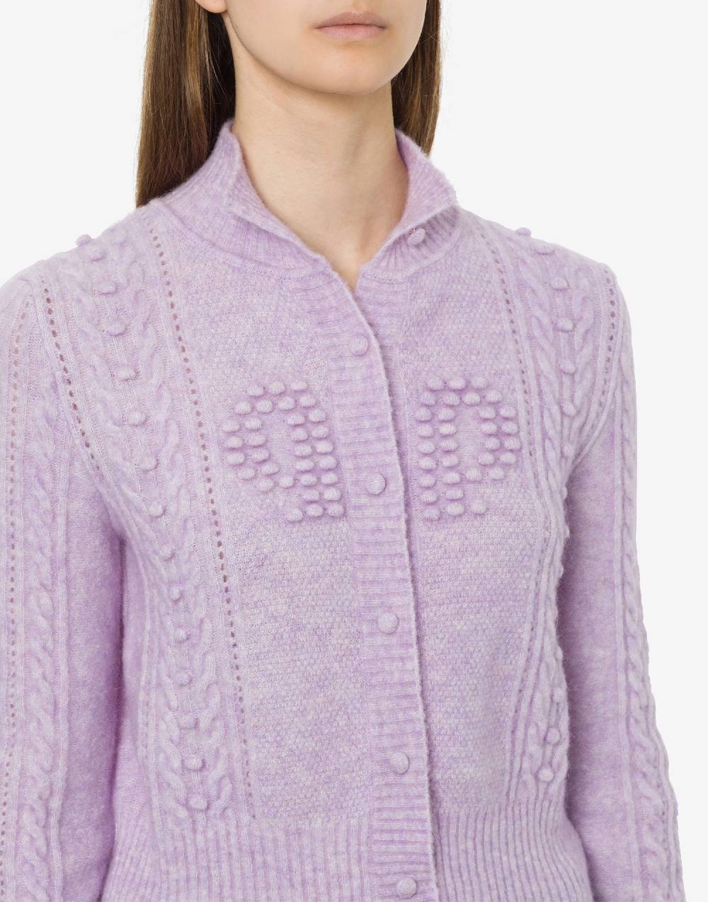 Philosophy Di Lorenzo Serafini Cardigan in baby alpaca e lana Doppia P Ritorno libero