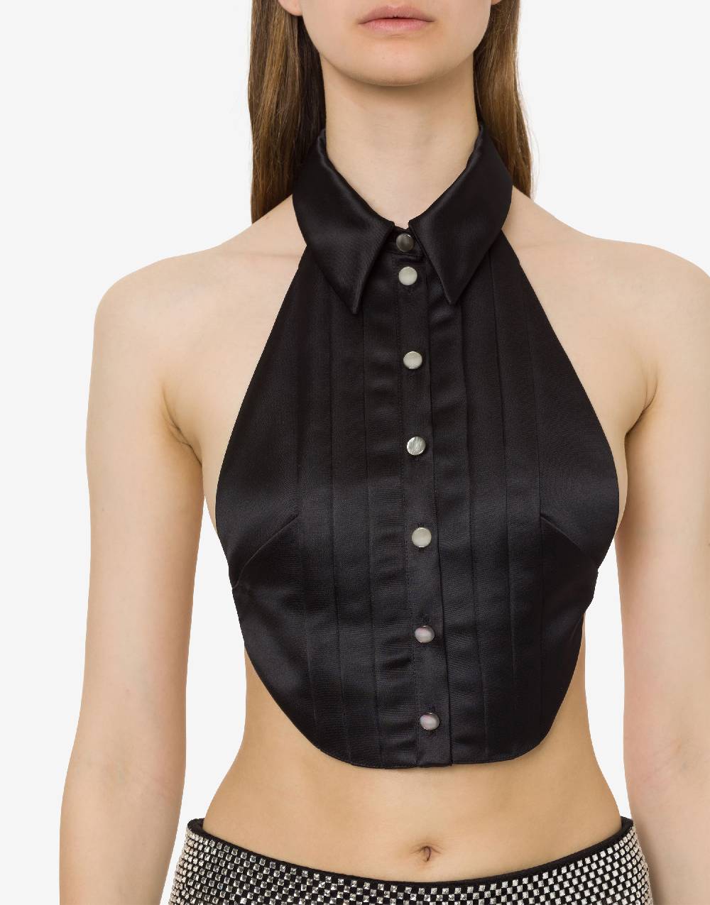 Philosophy Di Lorenzo Serafini Top crop in duchesse Latest stili