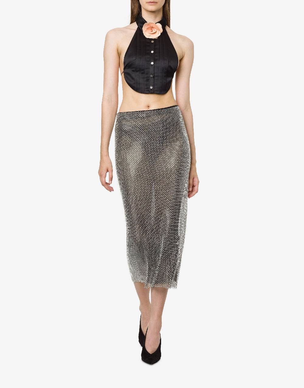 Philosophy Di Lorenzo Serafini Top crop in duchesse Latest stili