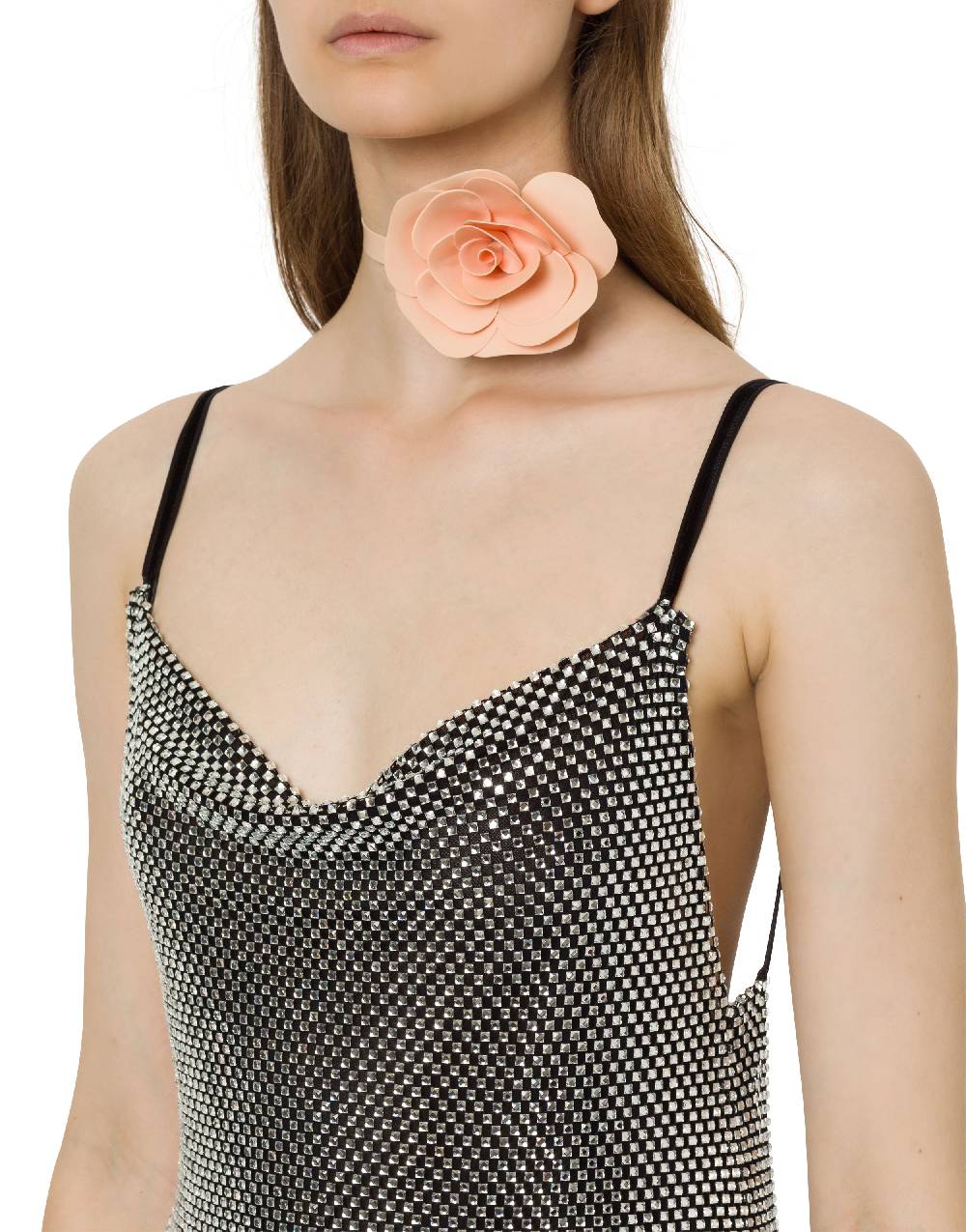 Philosophy Di Lorenzo Serafini Choker con fiore in latex Super sconto