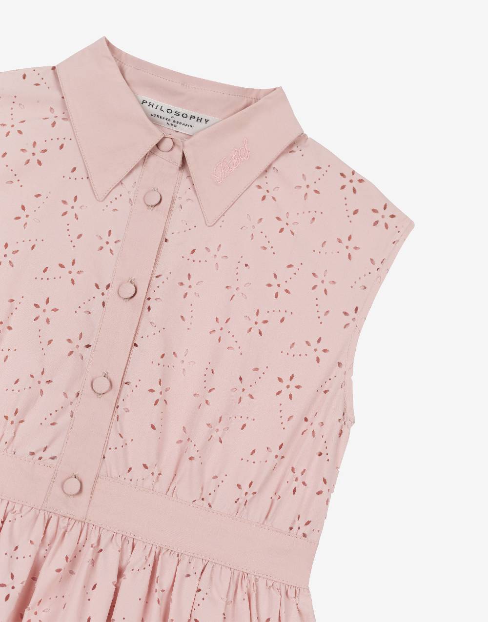 Philosophy Di Lorenzo Serafini Kids abito in cotone con motivo floreale Esporta salva