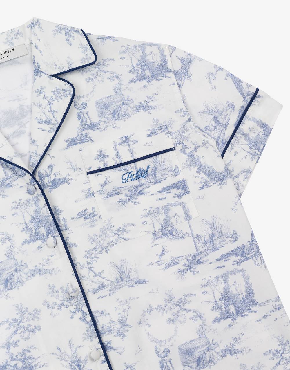 Philosophy Di Lorenzo Serafini Kids camicia in cotone con stampa Toile de Jouy Qualità