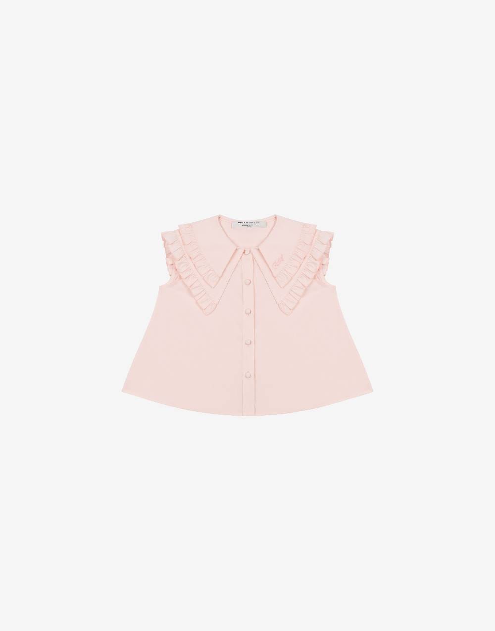 Philosophy Di Lorenzo Serafini Kids top in popeline con maxi colletto Promozione