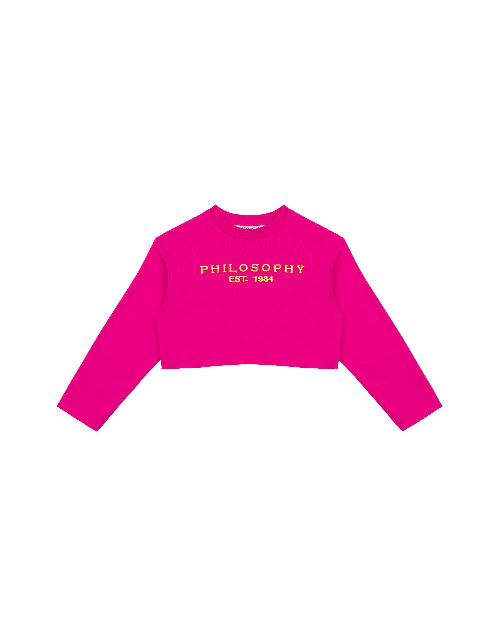 Philosophy Di Lorenzo Serafini Kids felpa in cotone con ricamo logo Soddisfazione Garantita