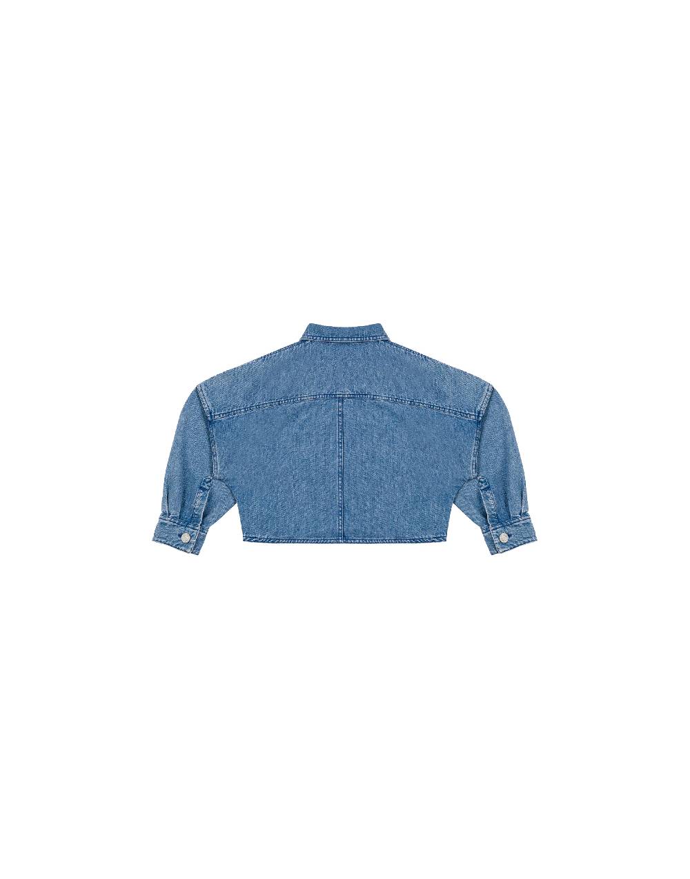 Philosophy Di Lorenzo Serafini Kids giacca crop in denim con patch 'doppia p' Qualità Garantita