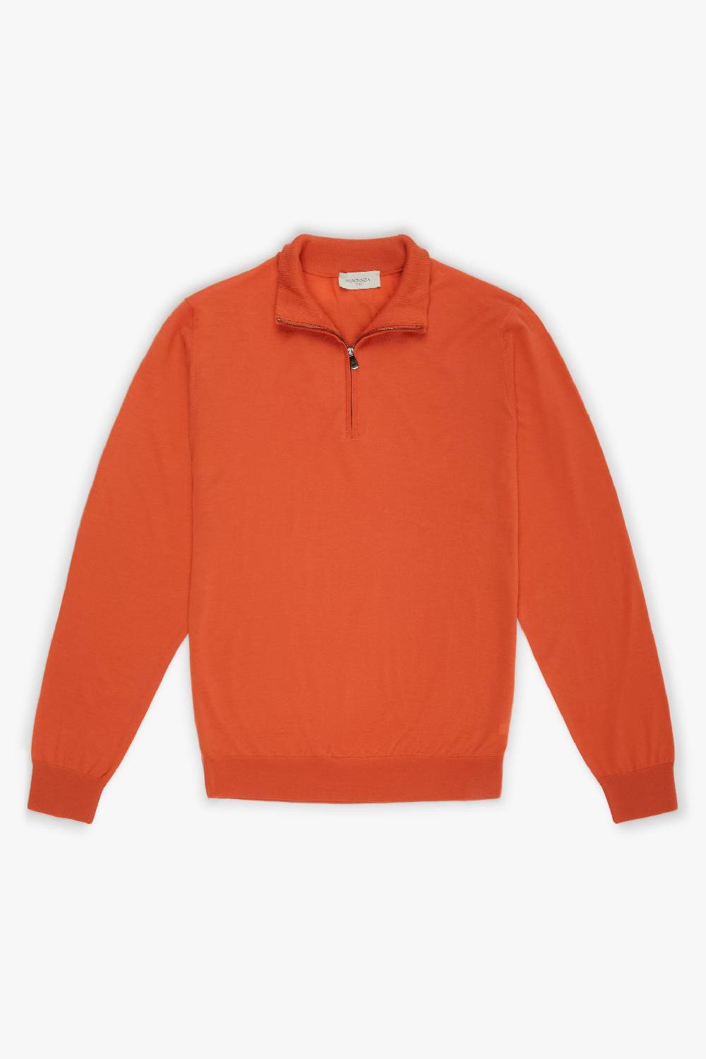 Piacenza 1733 Lupetto zip arancione Novità