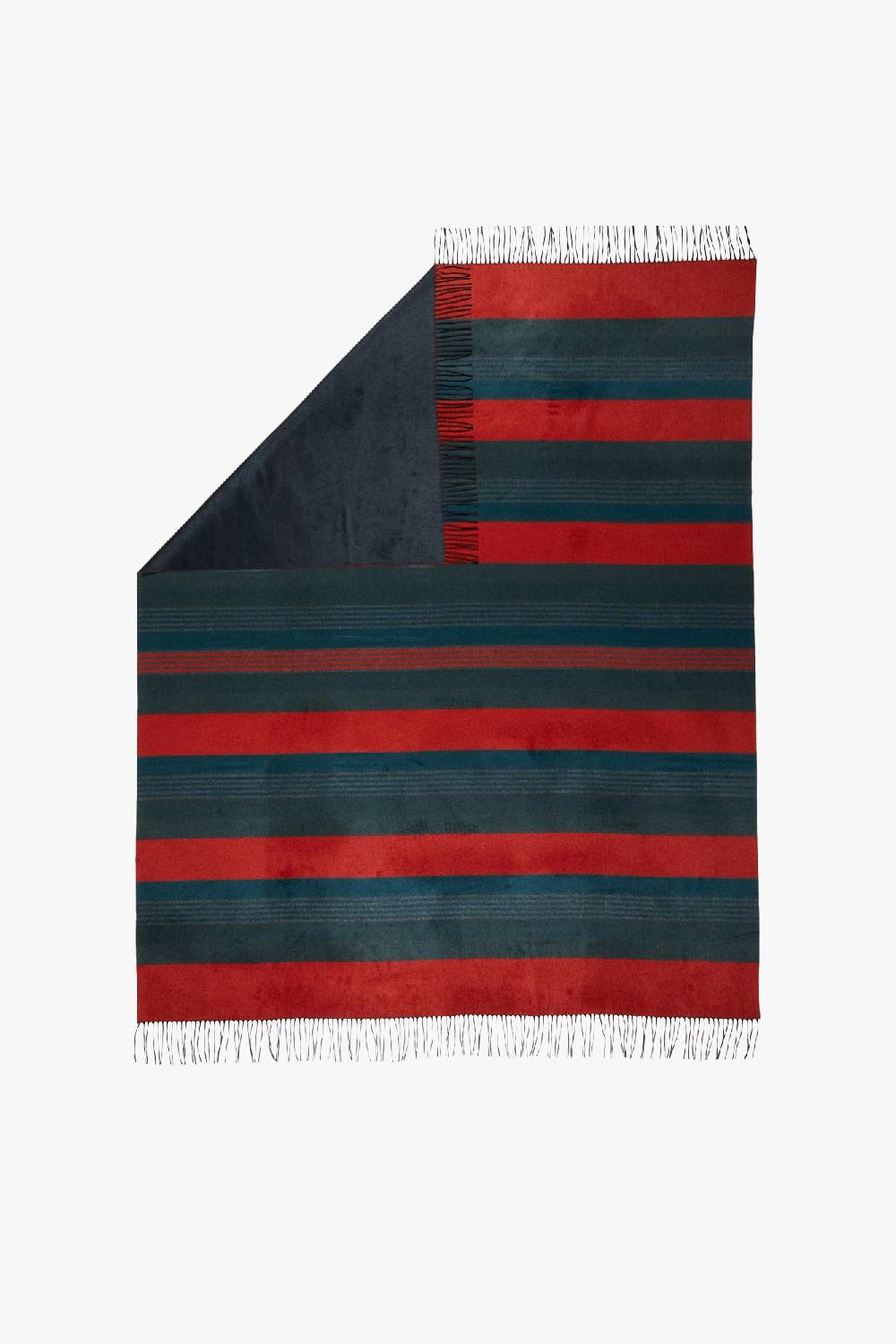 Piacenza 1733 BILBO Plaid righe Blu e Rosso Acquista Ora