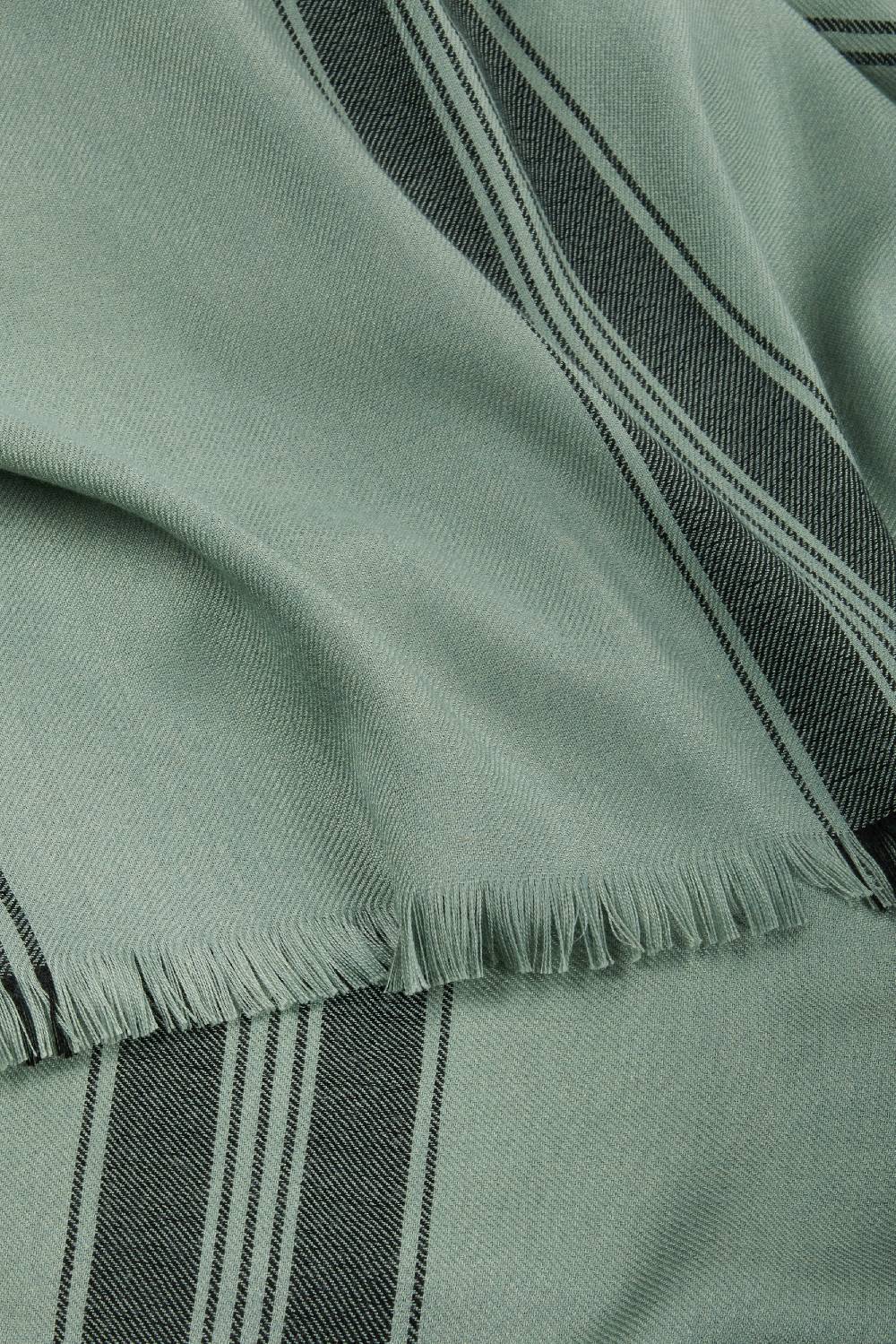 Piacenza 1733 Stola Plaza verde oliva linea nera 50% di sconto con spedizione gratuita