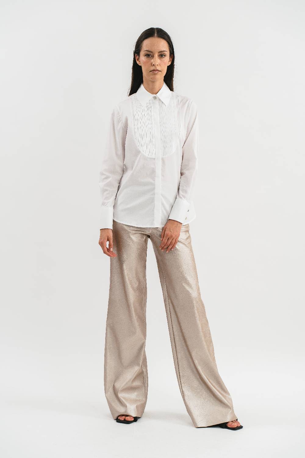 Pink Memories Camicia con plastron a pieghe Vendita