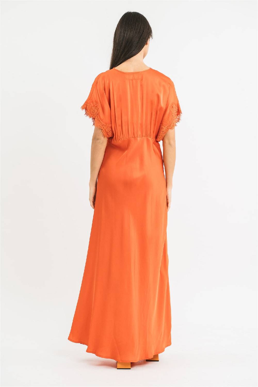 Pink Memories Abito con pizzo stile impero Economico