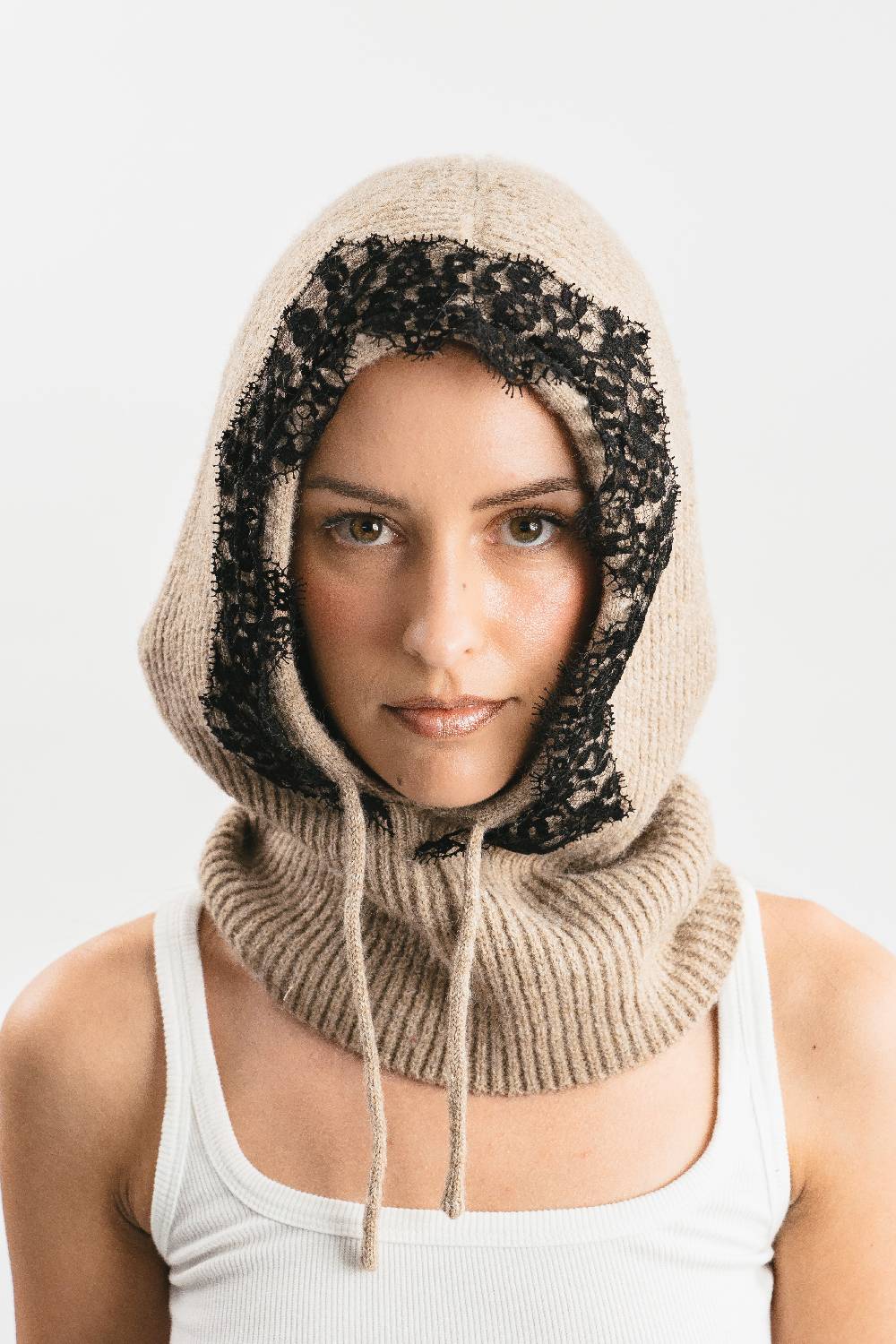 Pink Memories Balaclava con pizzo Nuova