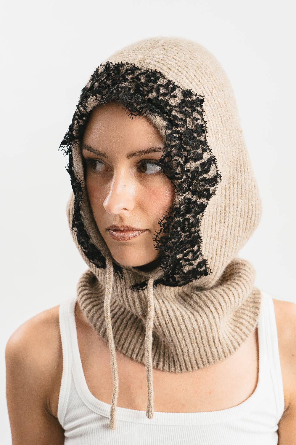 Pink Memories Balaclava con pizzo Nuova