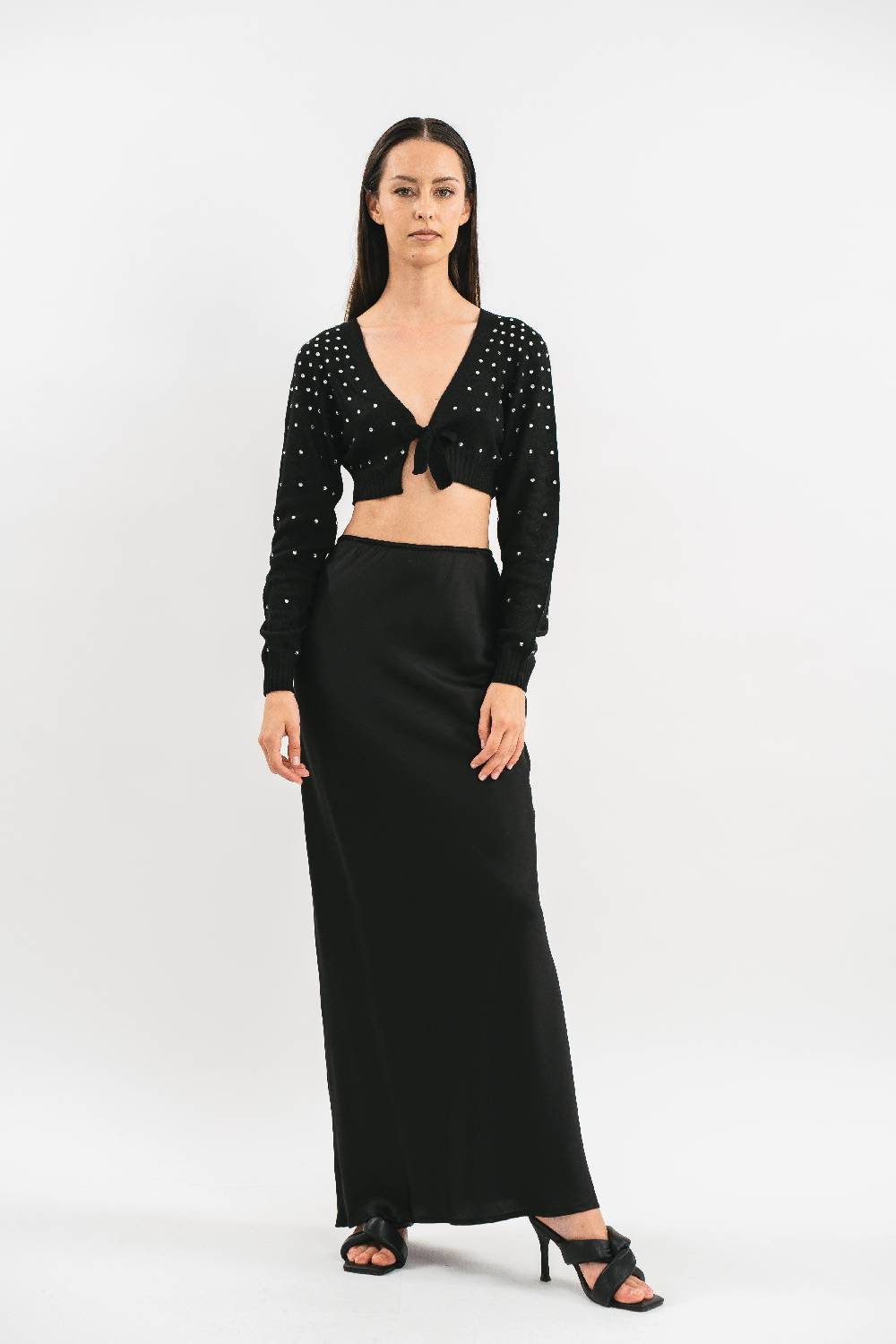 Pink Memories Coprispalle crop con strass 2025