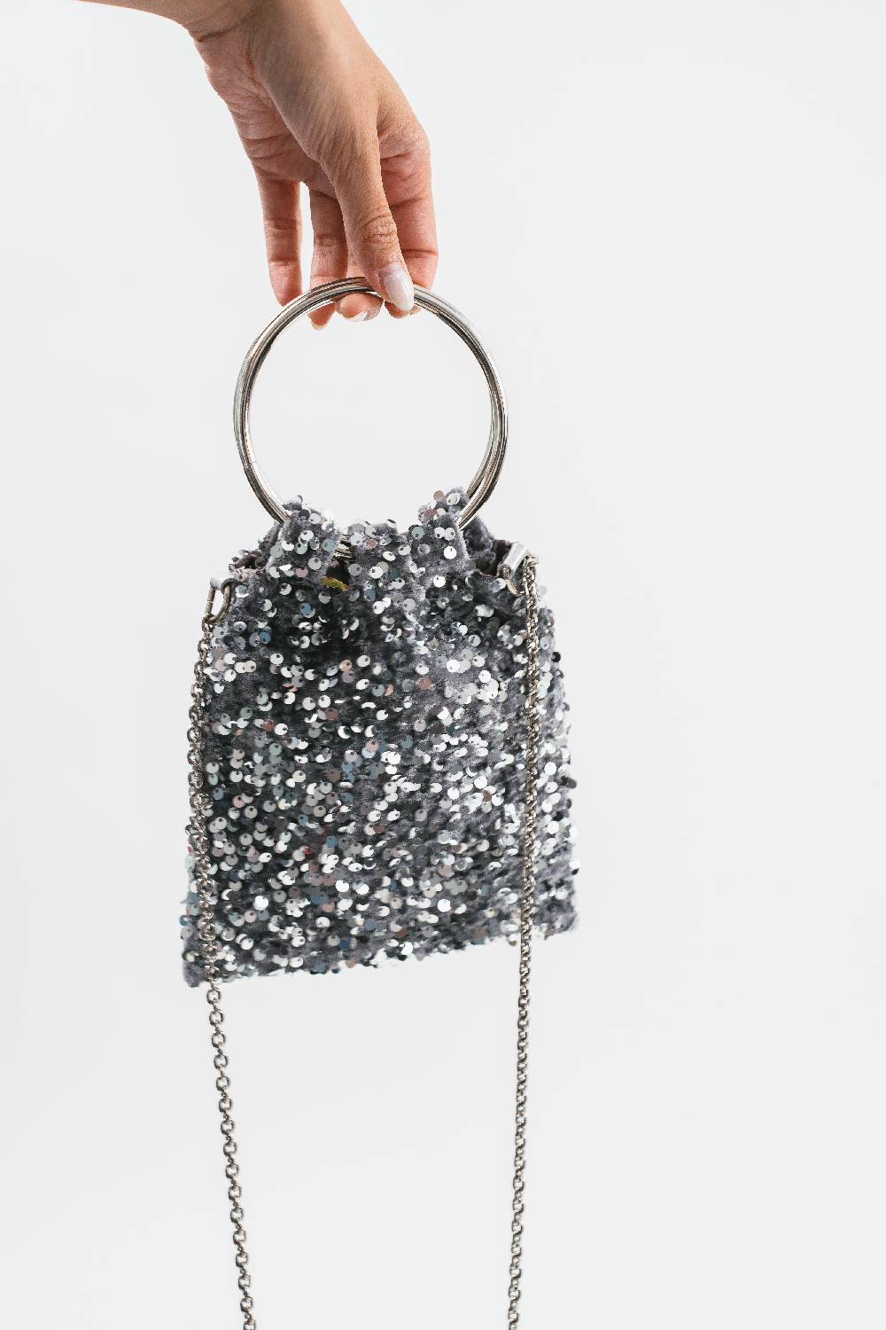 Pink Memories Borsa paillettes Nuovo
