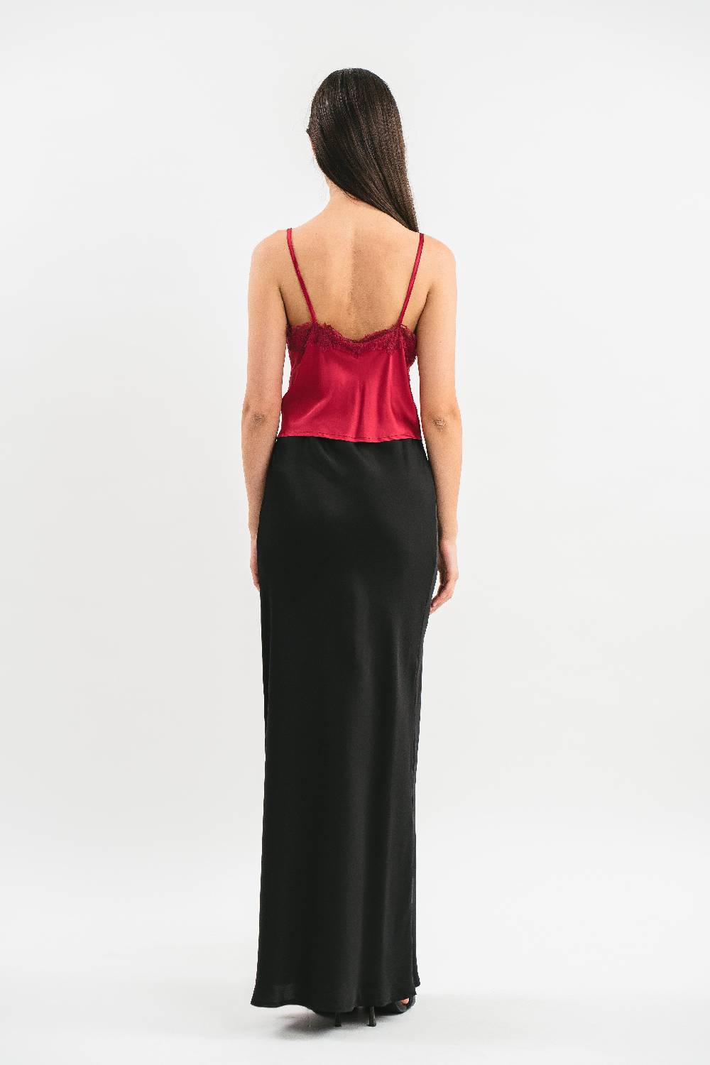 Pink Memories Top con coulisse e pizzo Pezzi Unici
