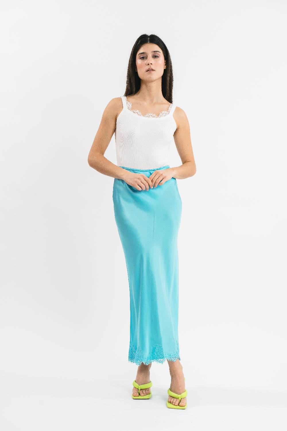 Pink Memories Gonna sirena con dettagli in pizzo Negozi Online
