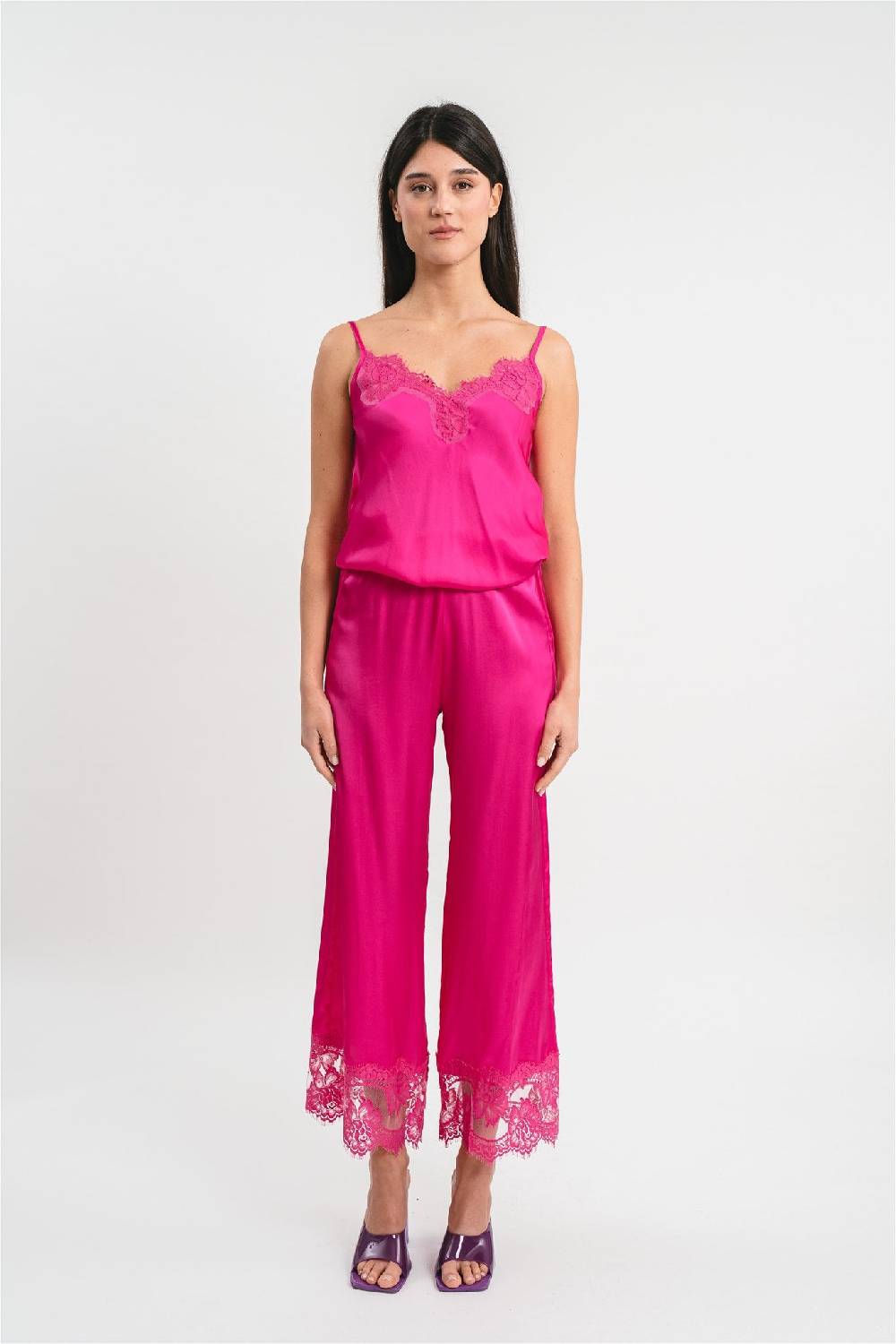 Pink Memories Pantalone con dettagli in pizzo Acquista Ora