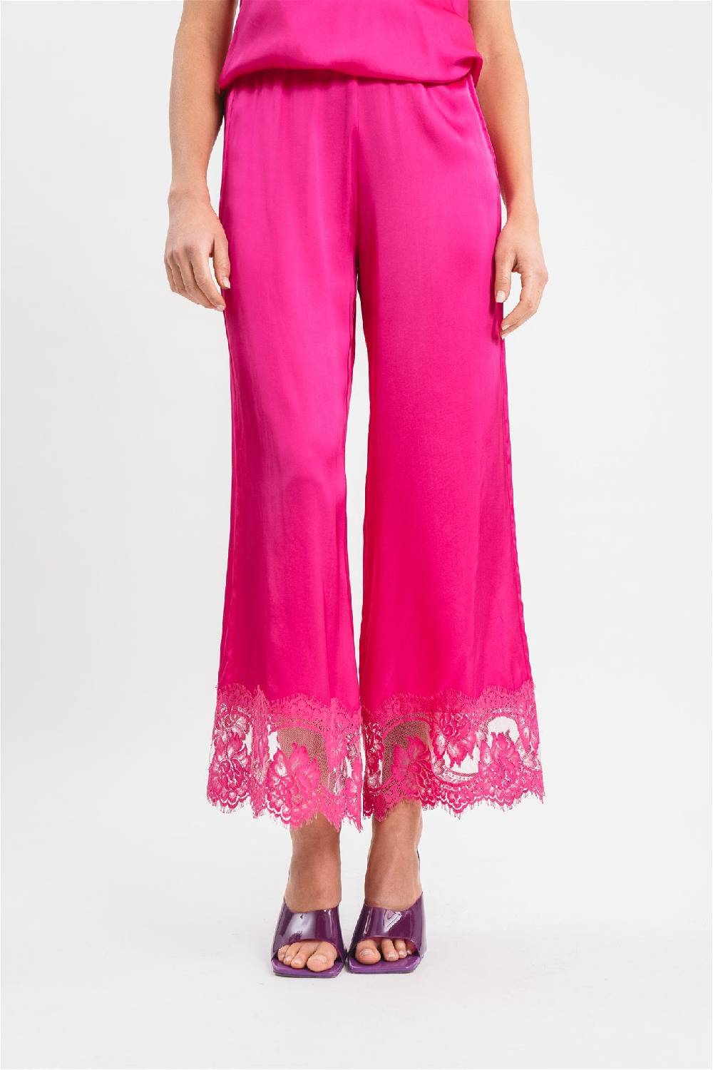 Pink Memories Pantalone con dettagli in pizzo Acquista Ora