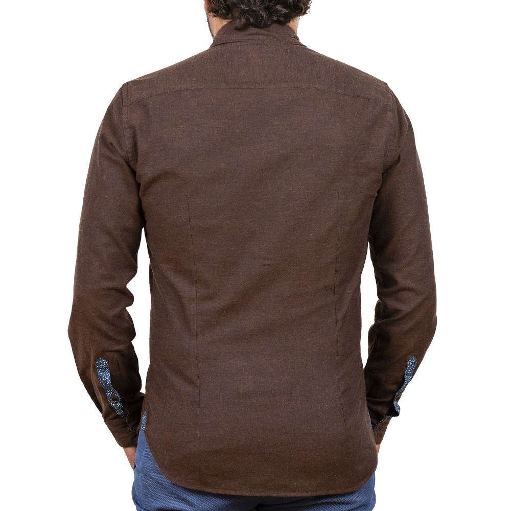 Poggianti Camicia in flanella con contrasti fantasia Spedizione gratuita