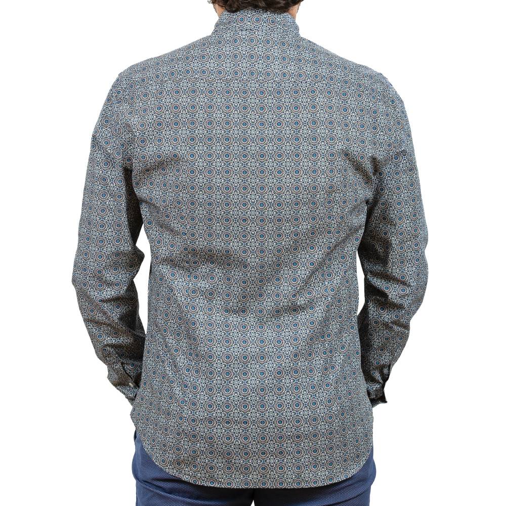 Poggianti Camicia fantasia collo piccolo Sconto di tempo limitato