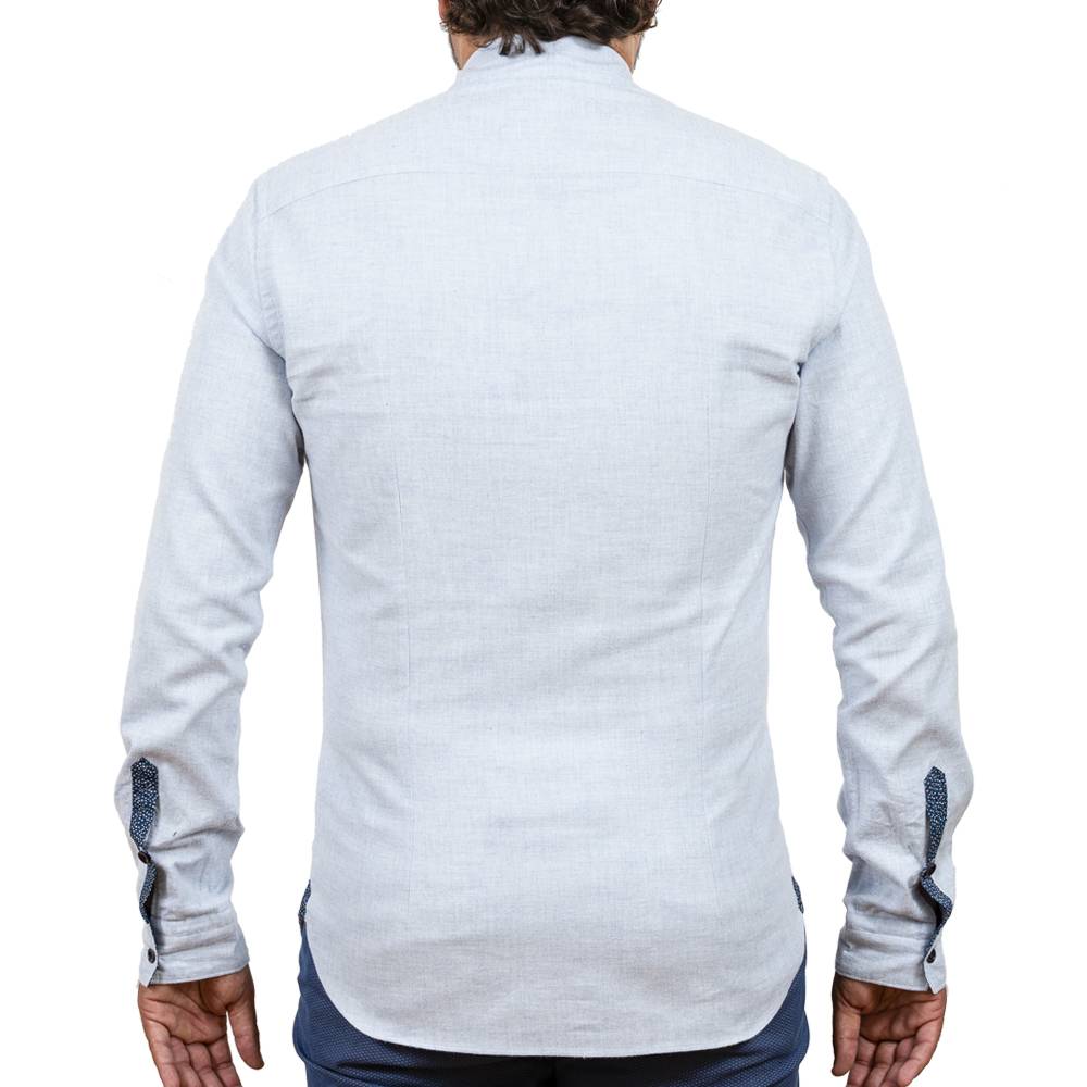 Poggianti Camicia in flanella con contrasti fantasia Negozio online di fabbrica