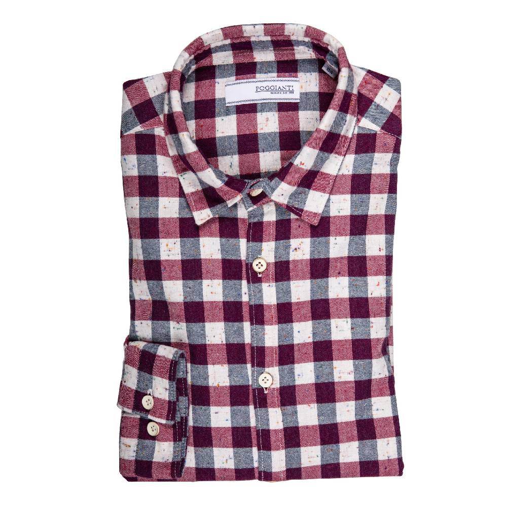 Poggianti Camicia Quadri in flanella Fornitura limitata