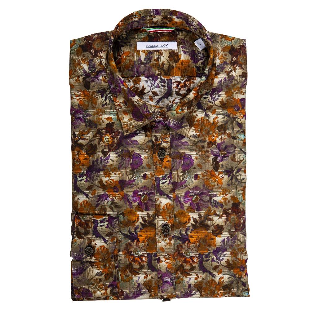 Poggianti Camicia Fantasia Quadri Cyber Monday