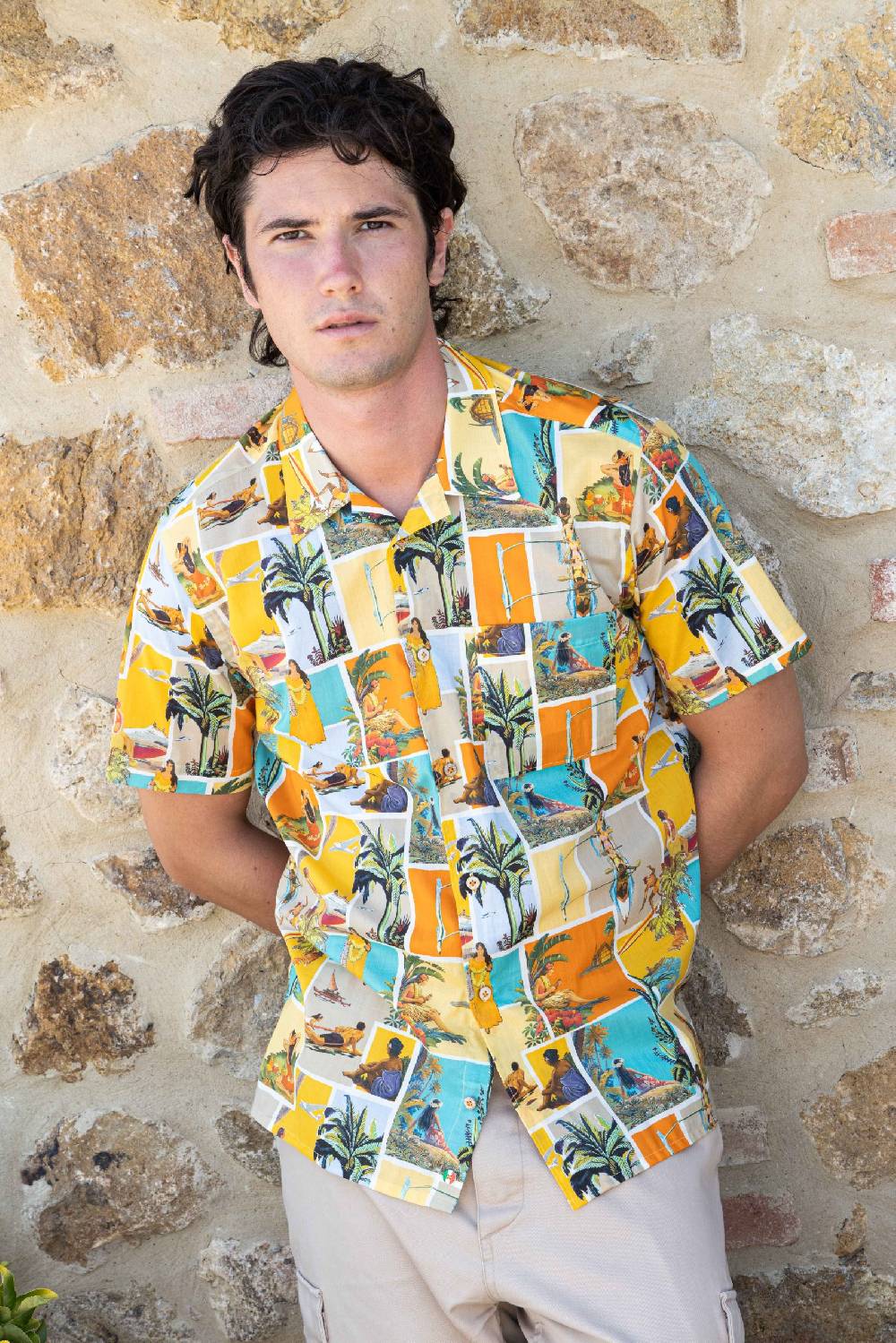 Poggianti Camicia uomo spring summer 24 OLENA-58-154 Offerta Pasqua
