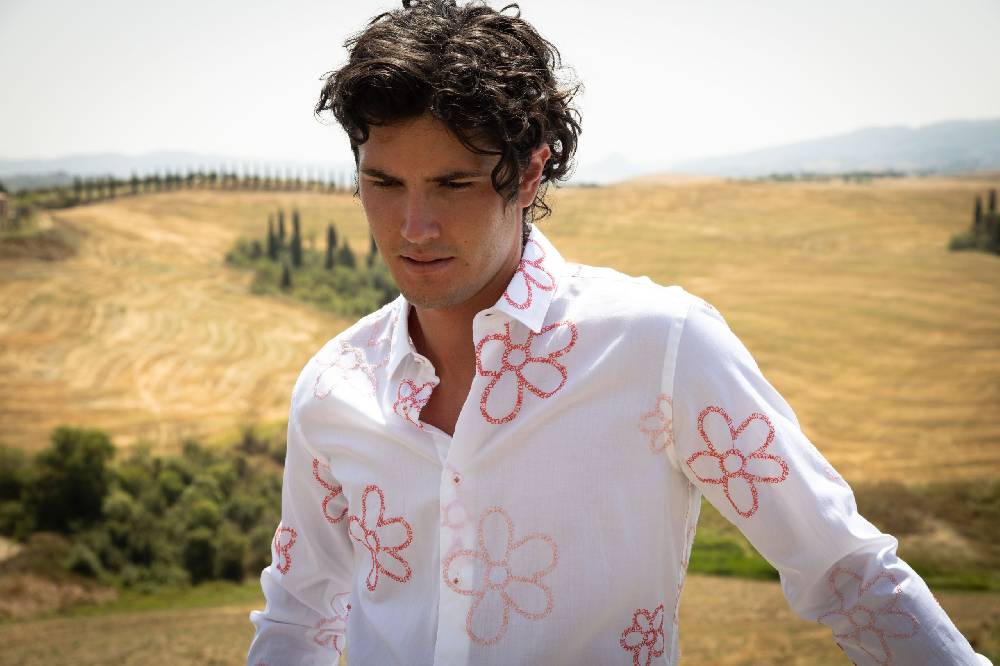 Poggianti Camicia uomo spring summer 24 FIRENZE-66F-241 Liquidazione