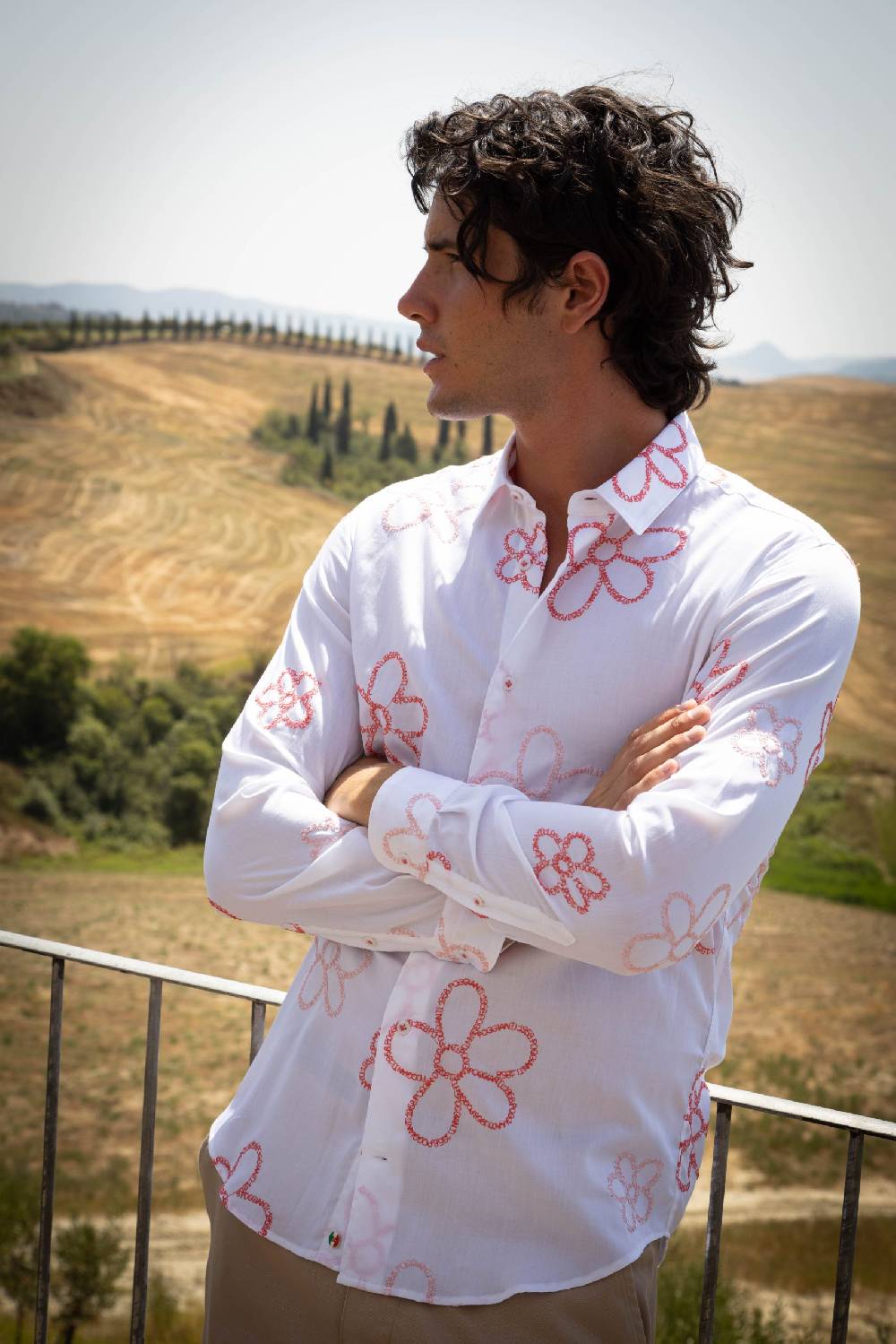 Poggianti Camicia uomo spring summer 24 FIRENZE-66F-241 Liquidazione
