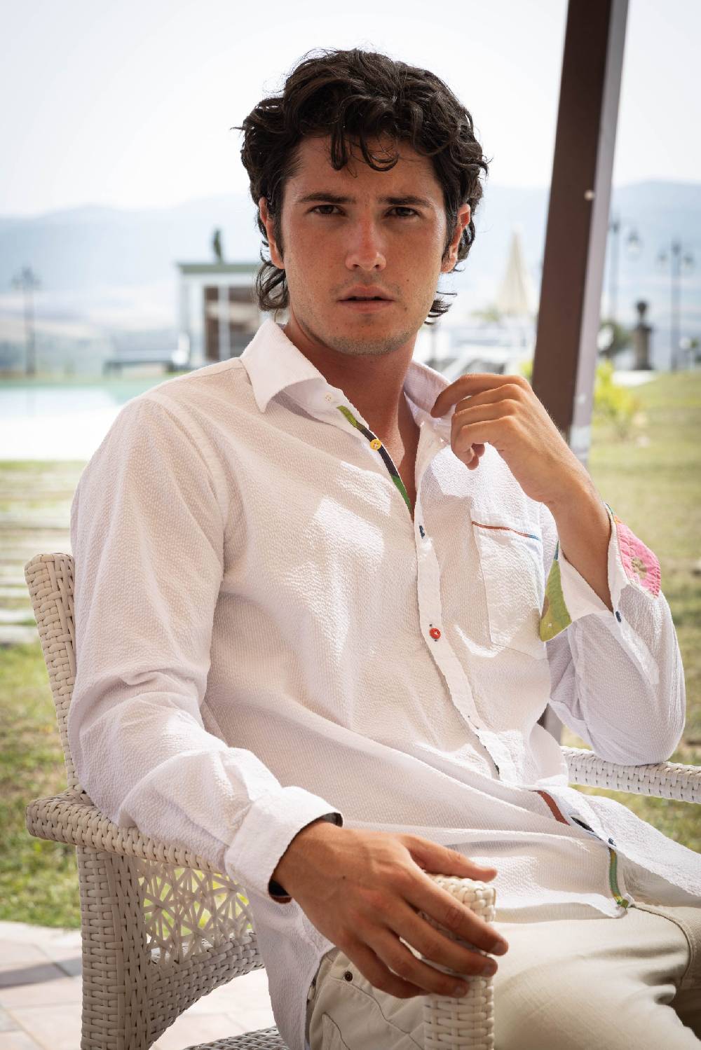 Poggianti Camicia uomo spring summer 24 VIAREGGIO-61F-106 Offerte giornaliere
