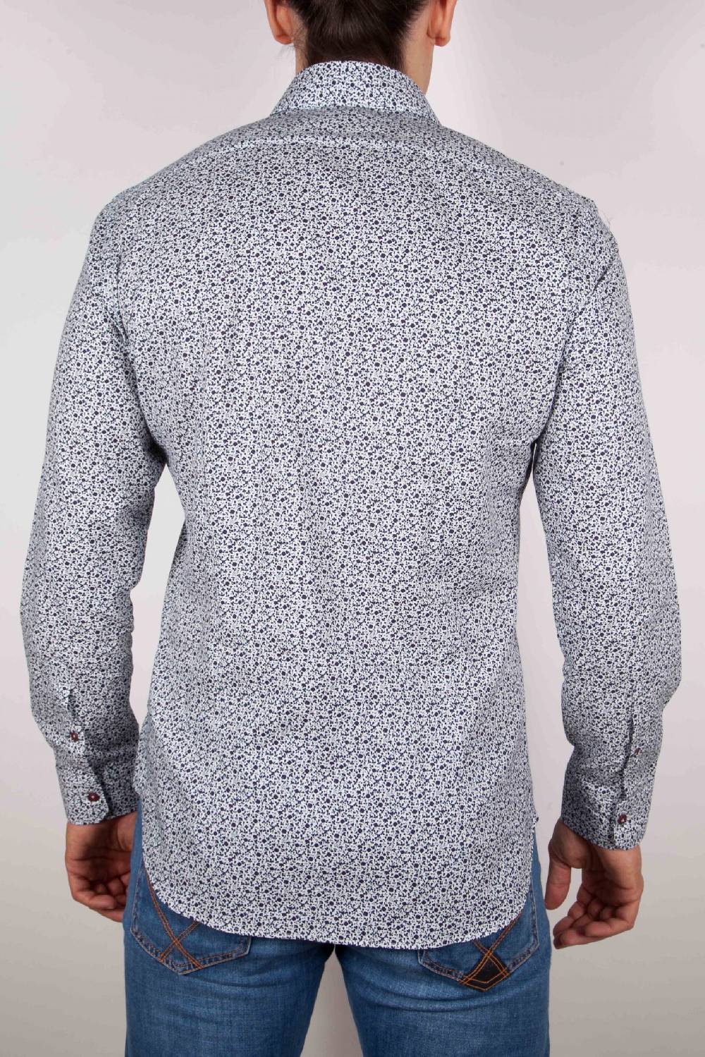 Poggianti Camicia Fantasia collo francese Super Saving Price