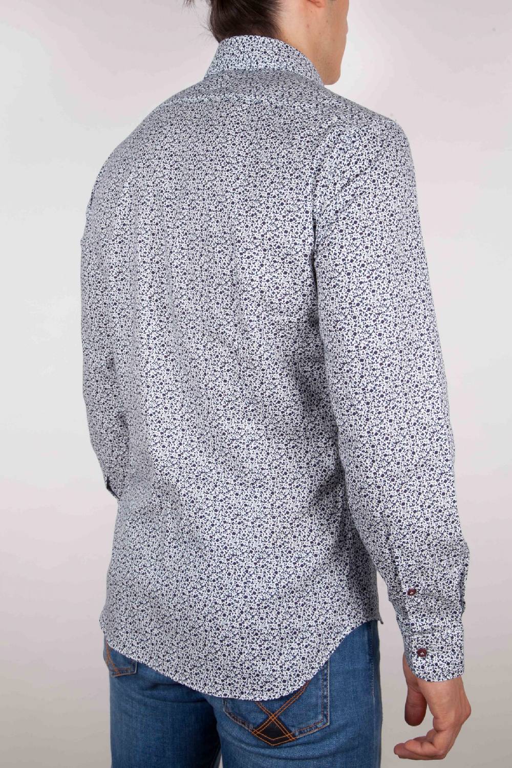 Poggianti Camicia Fantasia collo francese Super Saving Price