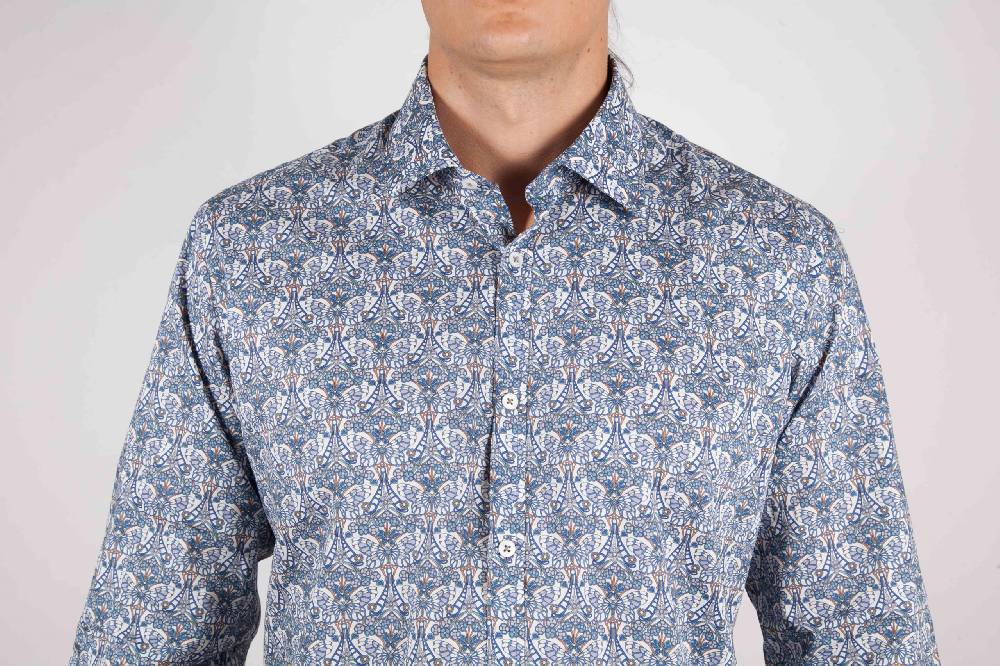 Poggianti Camicia Fantasia collo francese Offerta settimanale