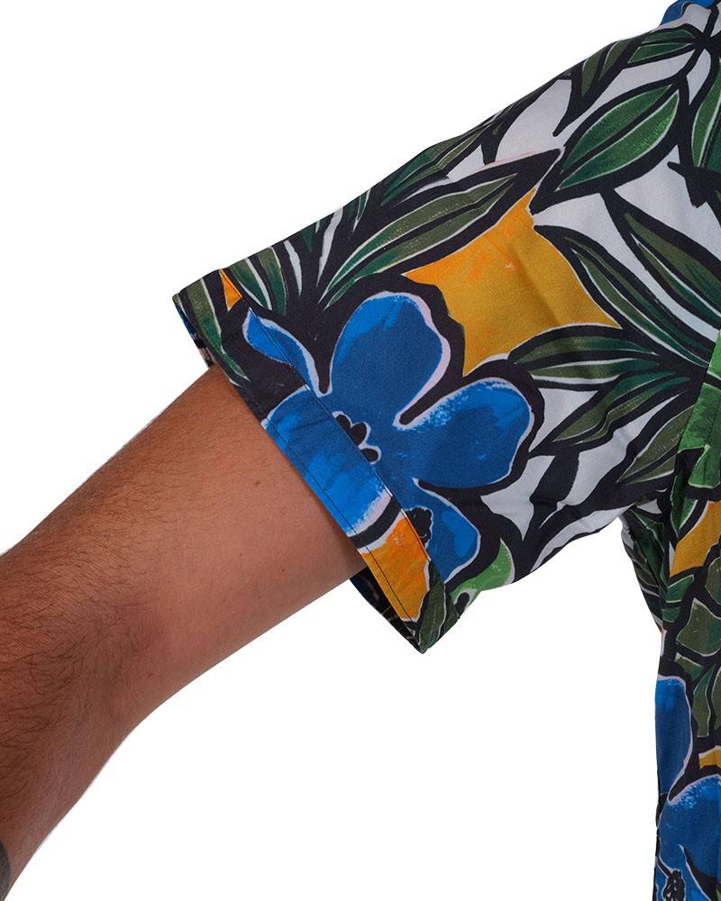 Poggianti Camicia Fantasia Collo Morbido azzurro ACQUISTA ORA