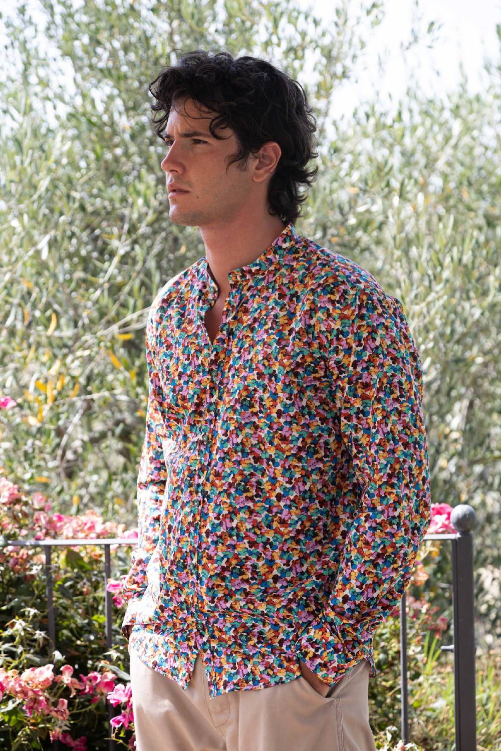 Poggianti Camicia uomo spring summer 24 PISA-32-120 Officina