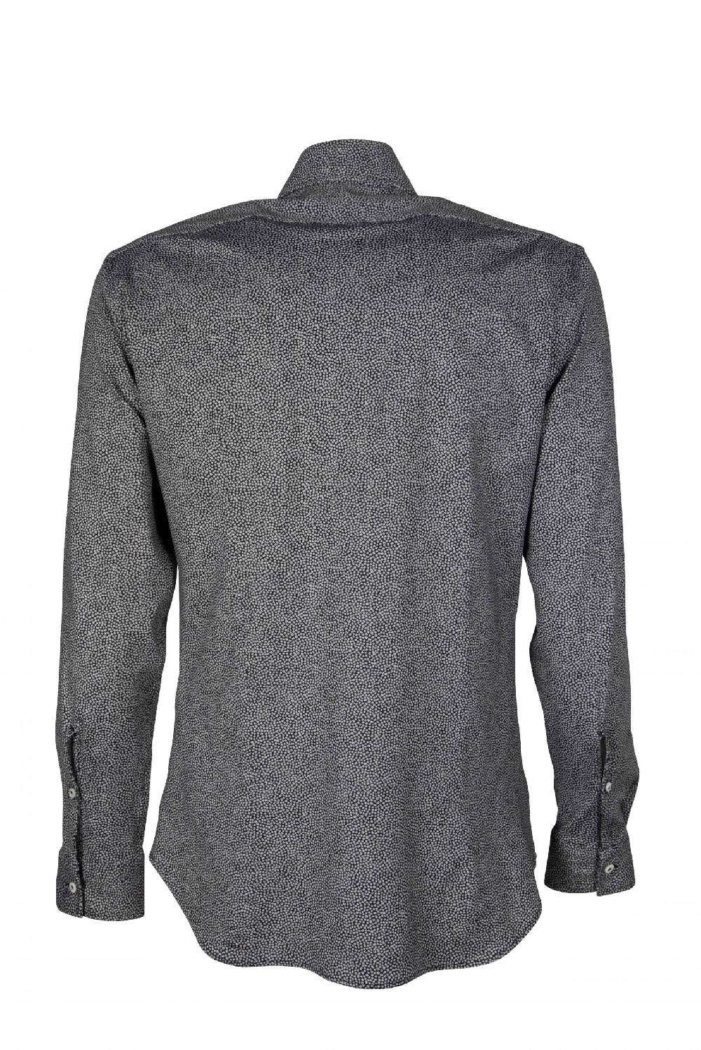Poggianti Camicia uomo in tessuto tecnico con stampa piccola ACTIVE 31-186-03 Italy