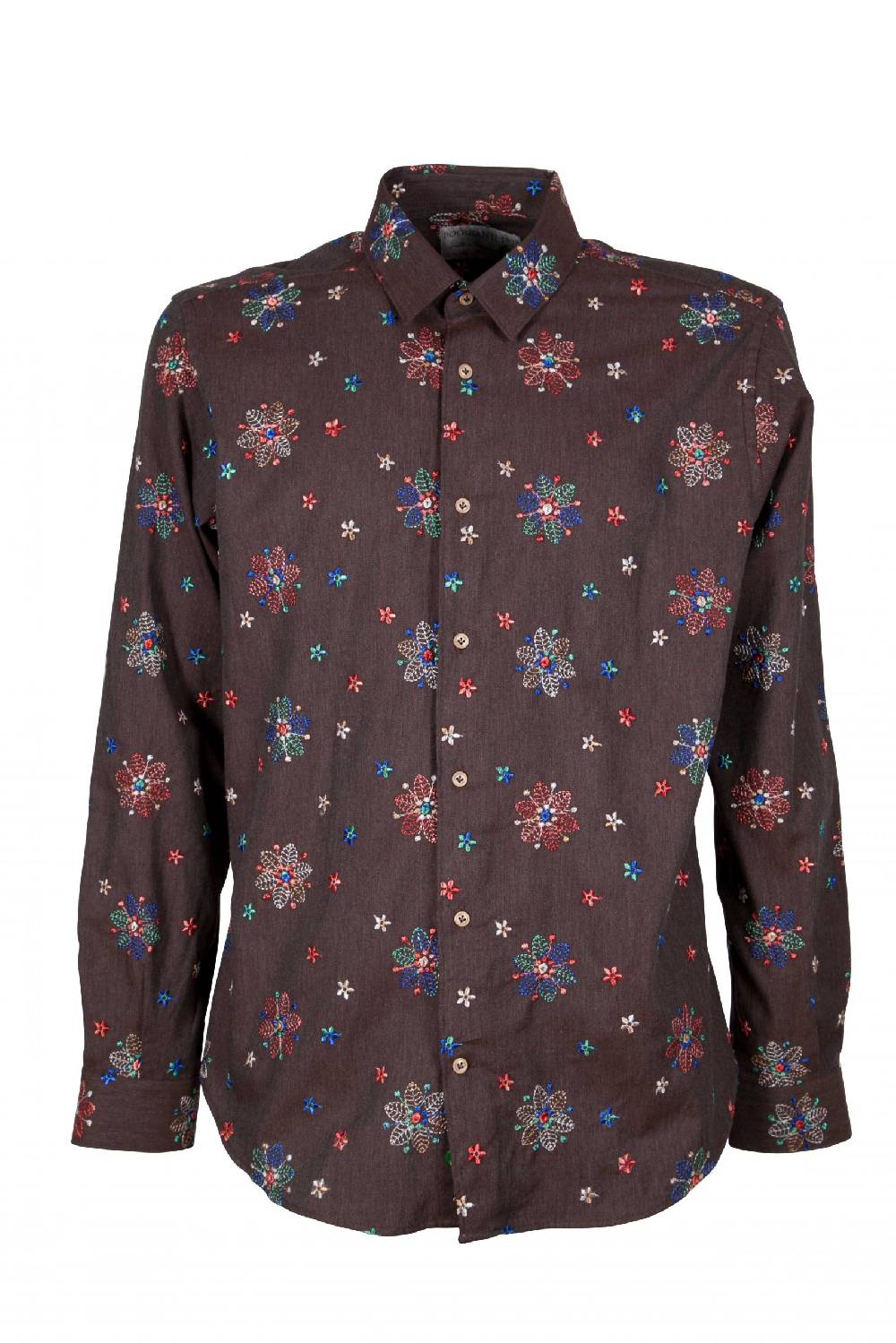 Poggianti Camicia uomo in flanella con ricami FIRENZE-66F-243 Acquista Ora